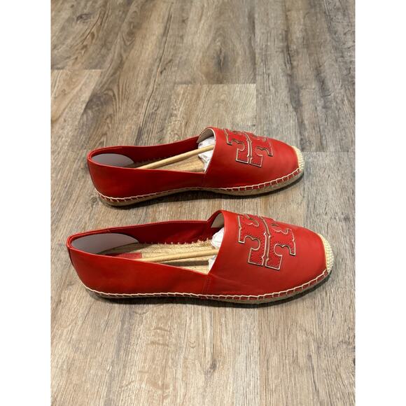 Tory Burch Womens Red Ines Espadrille Flats Size 10.5 - Picture 6 of 8